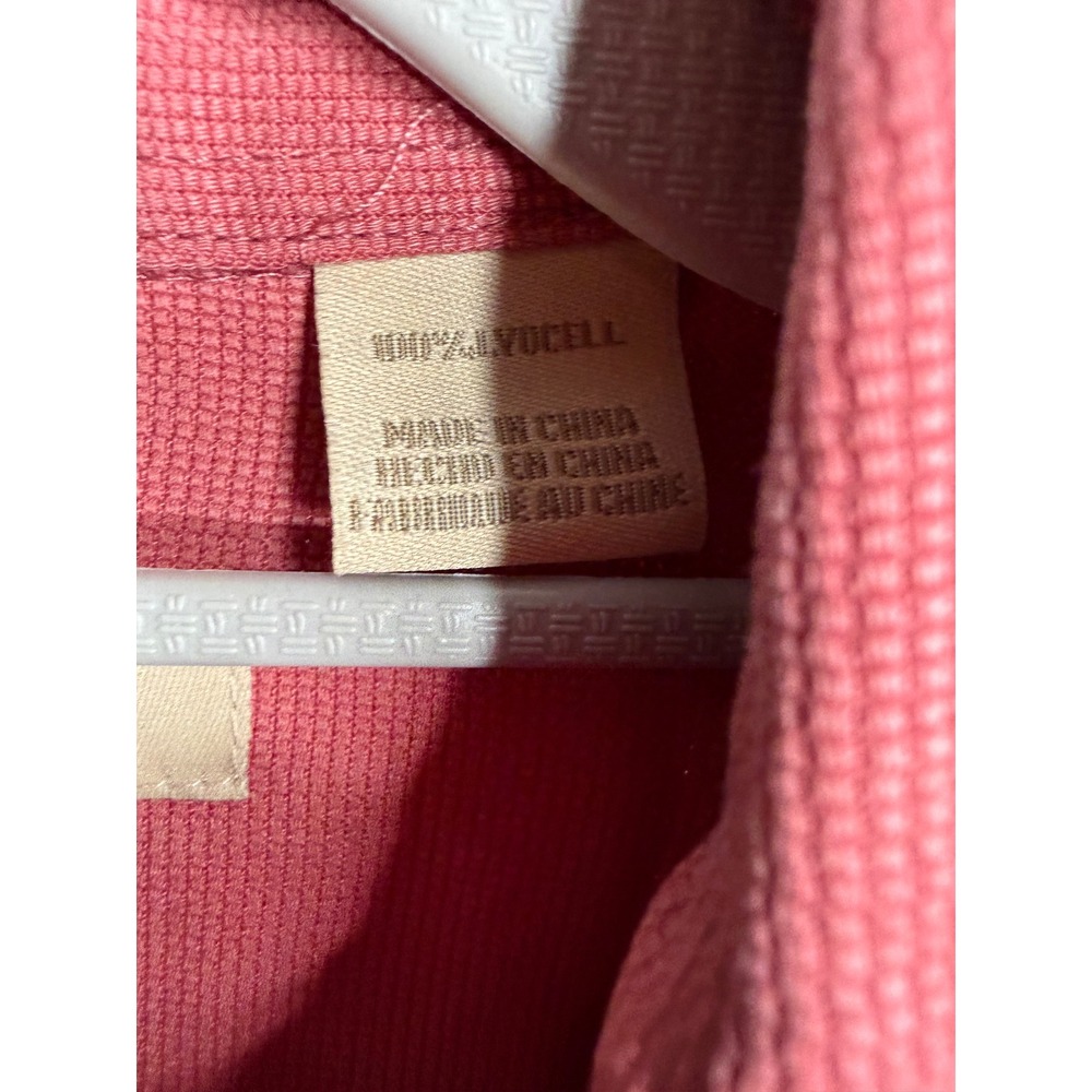 Stetson light red pearl button snap button down w… - image 3